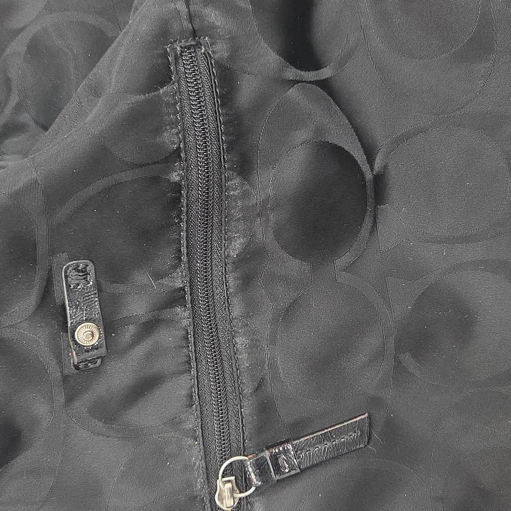 Coach Black Backpack With Logo Pattern - image 4